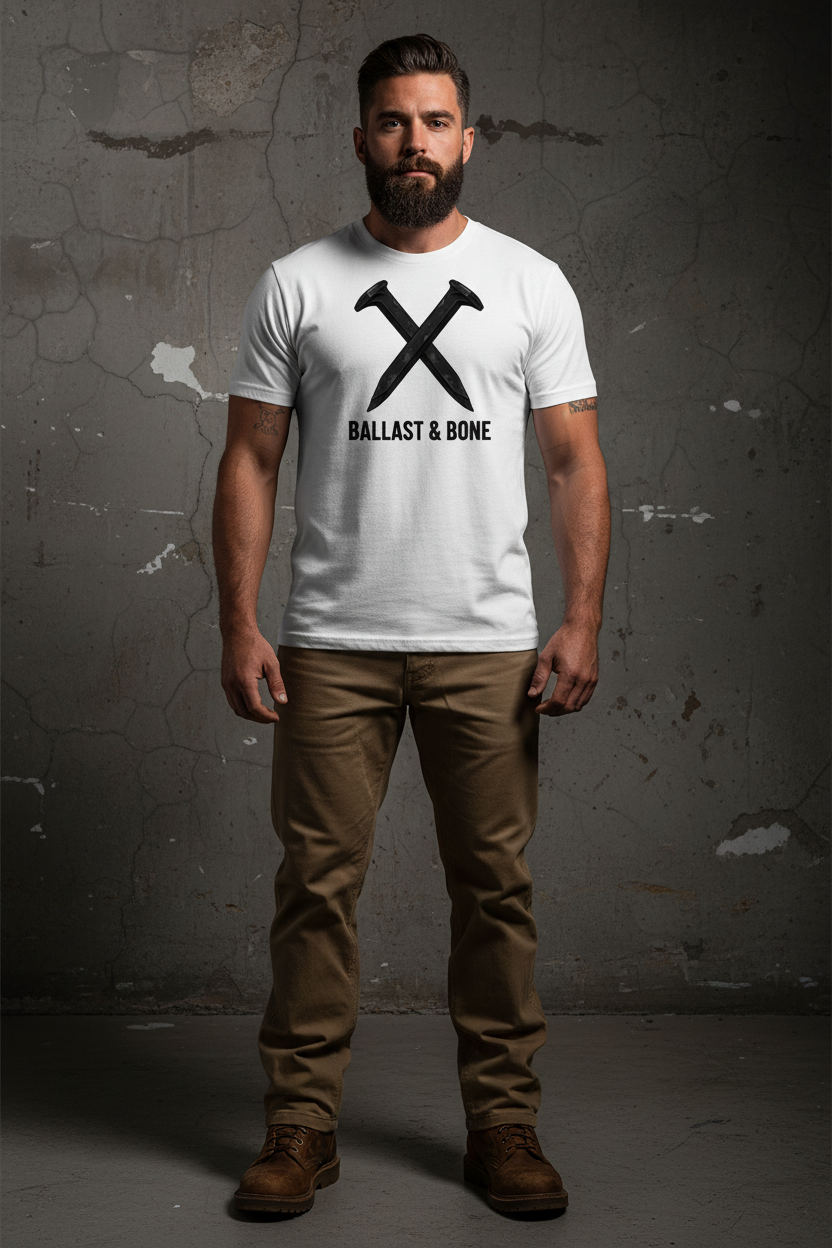 White Tee Front Mockup