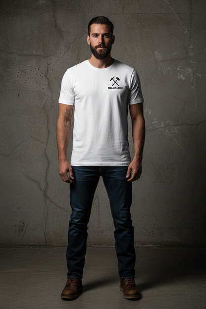 White Tee Front Mockup