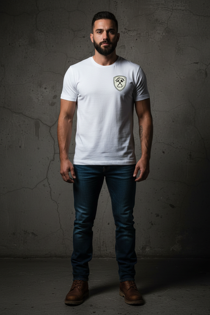 White Tee Front Mockup