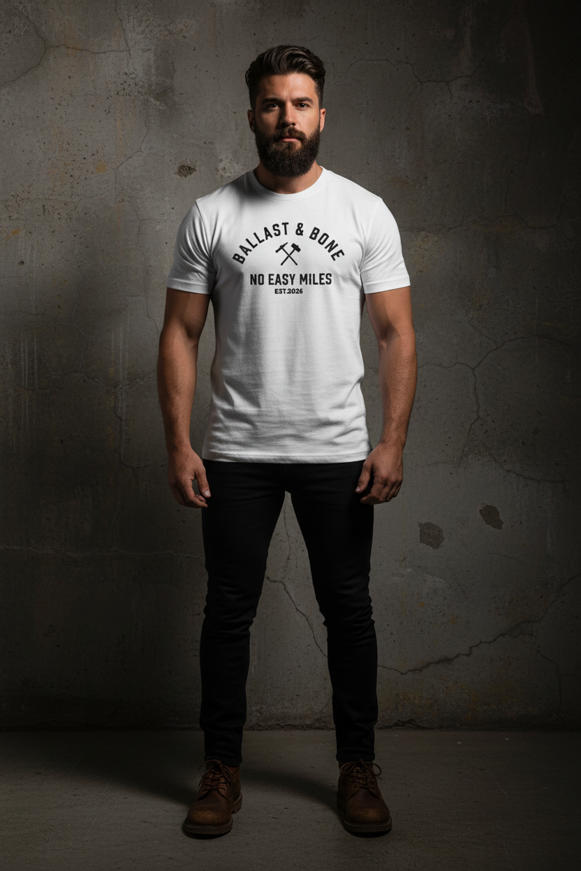 White Tee Front Mockup