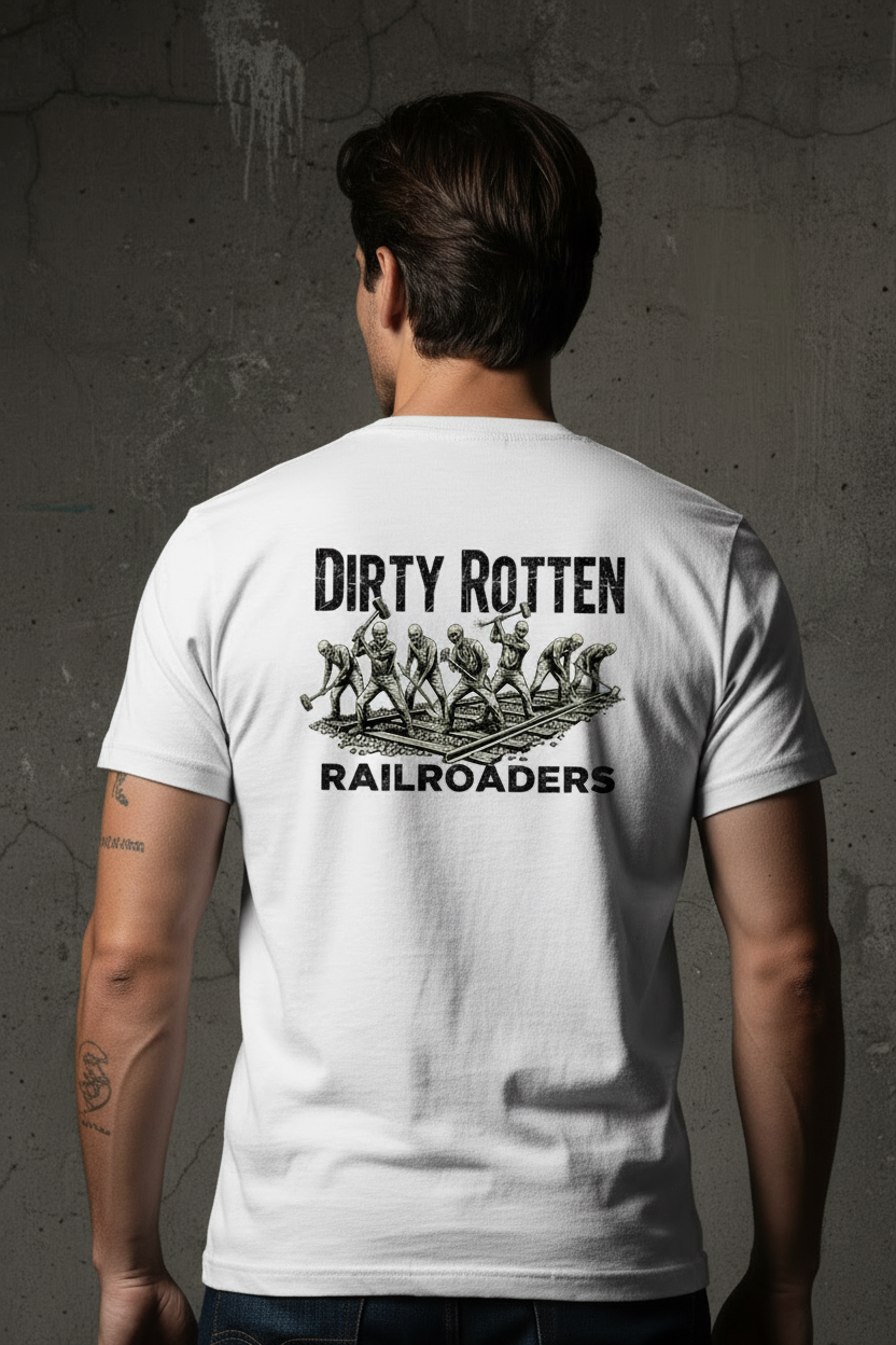 White Tee Zoomed Back Design