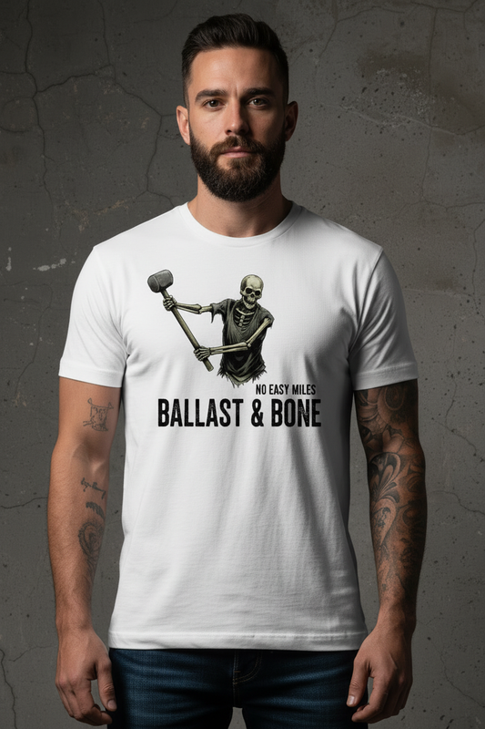 White Tee Zoomed Front Design
