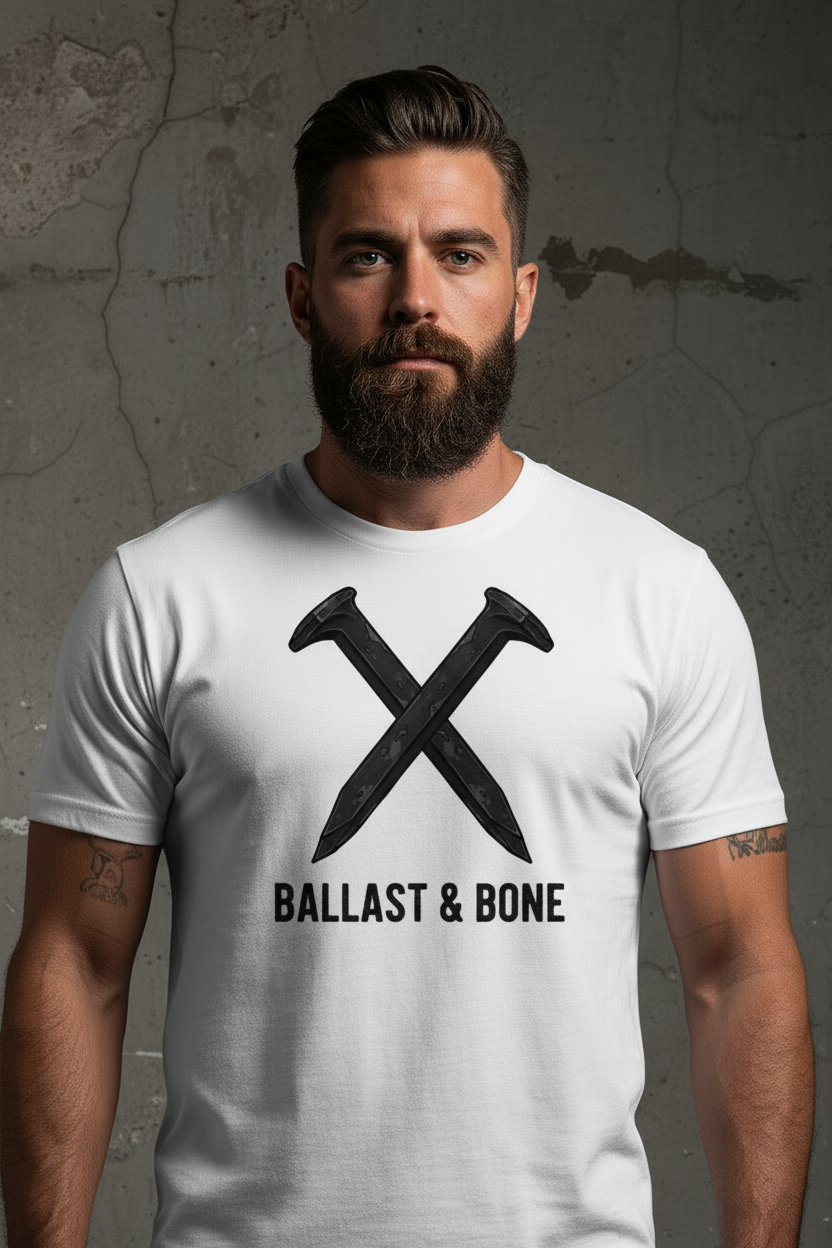 White Tee Zoomed Front Design