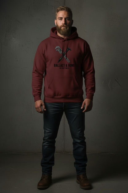 Wrench & Spike Hoodie - Maroon Blonde